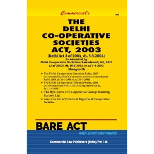 Commercial's Delhi Co-operative Societies Act, 2003 Bare Act 2023